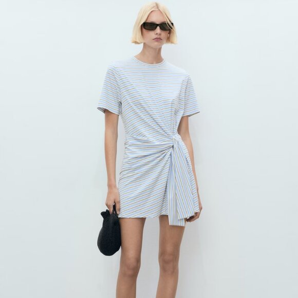 Mango Striped Shirt Dress - Picture 1 of 4